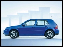 5d, Volkswagen Golf 4, Niebieski